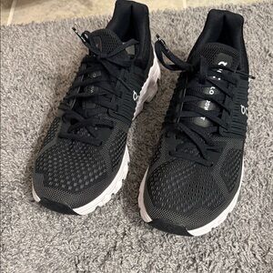 On Running Black and White Athletic Shoes
